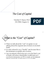 Cost of Capital