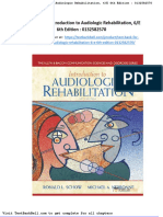 Test Bank For Introduction To Audiologic Rehabilitation 6 e 6th Edition 0132582570