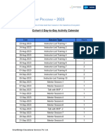 Day Day Calender Cohort 3