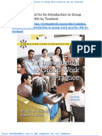 Solution Manual For An Introduction To Group Work Practice 8th by Toseland