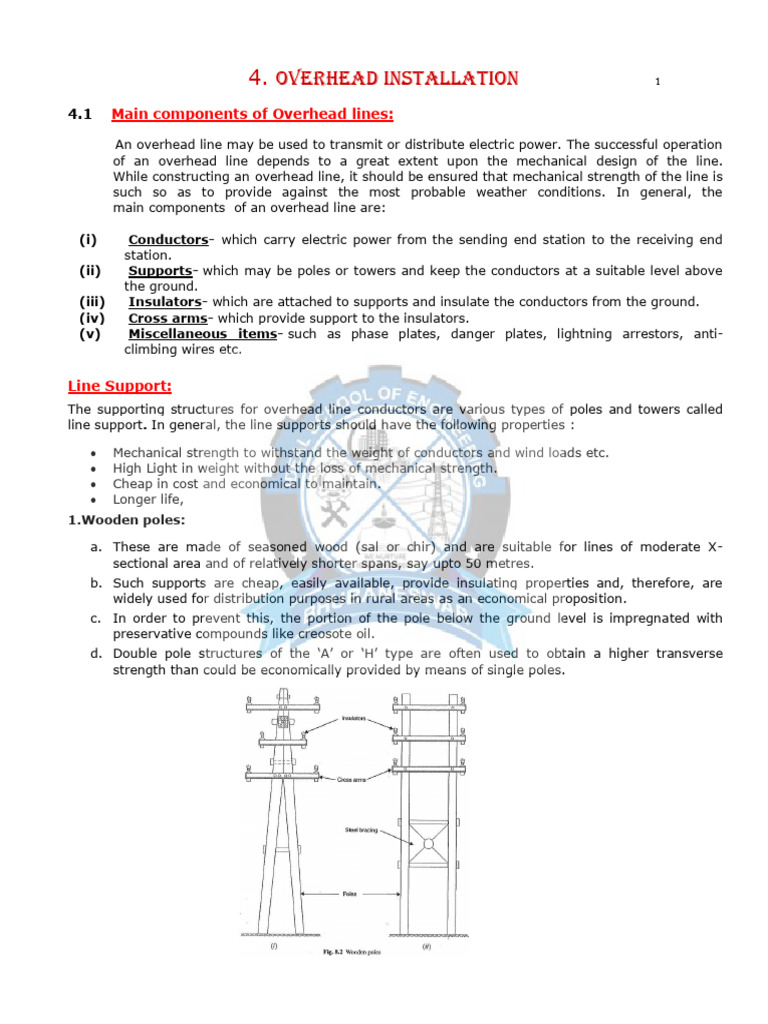 Overhead Line Components and Materials | PDF | Insulator (Electricity ...