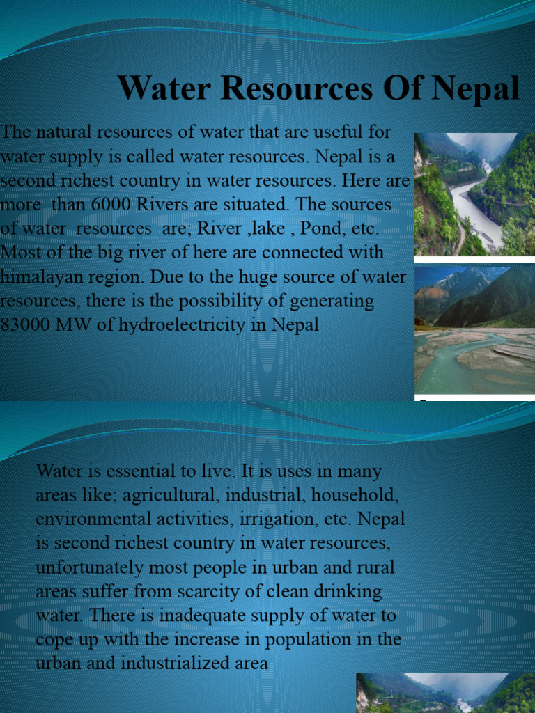 Water Resources of Nepal PDF