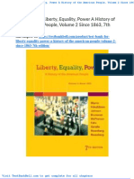Test Bank For Liberty Equality Power A History of The American People Volume 2 Since 1863 7th Edition
