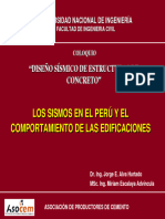 Los Sismos en El Perú y El Comportamiento de Las Edificaciones