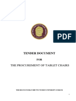 Tender Document 013 22 For Tablet Chairs