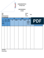 Weekly Plan Template