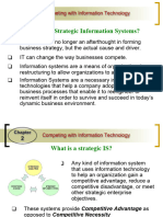 Why Study Strategic Information Systems?: Competing With Information Technology