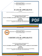 Certificate of APPEARANCE FOR POPS PCMS REORIENTATION AUG 11 2023