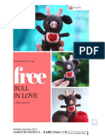2-Free Amigurumi Bull Pattern - Valentine Crochet Gift - Anvi's Granny Handicrafts