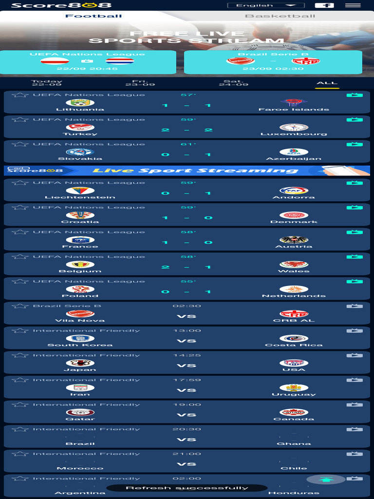 Score808 Live Sports Streaming Guide | PDF | National Association ...