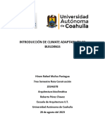 Introducción de Climate Adaptability of Buildings