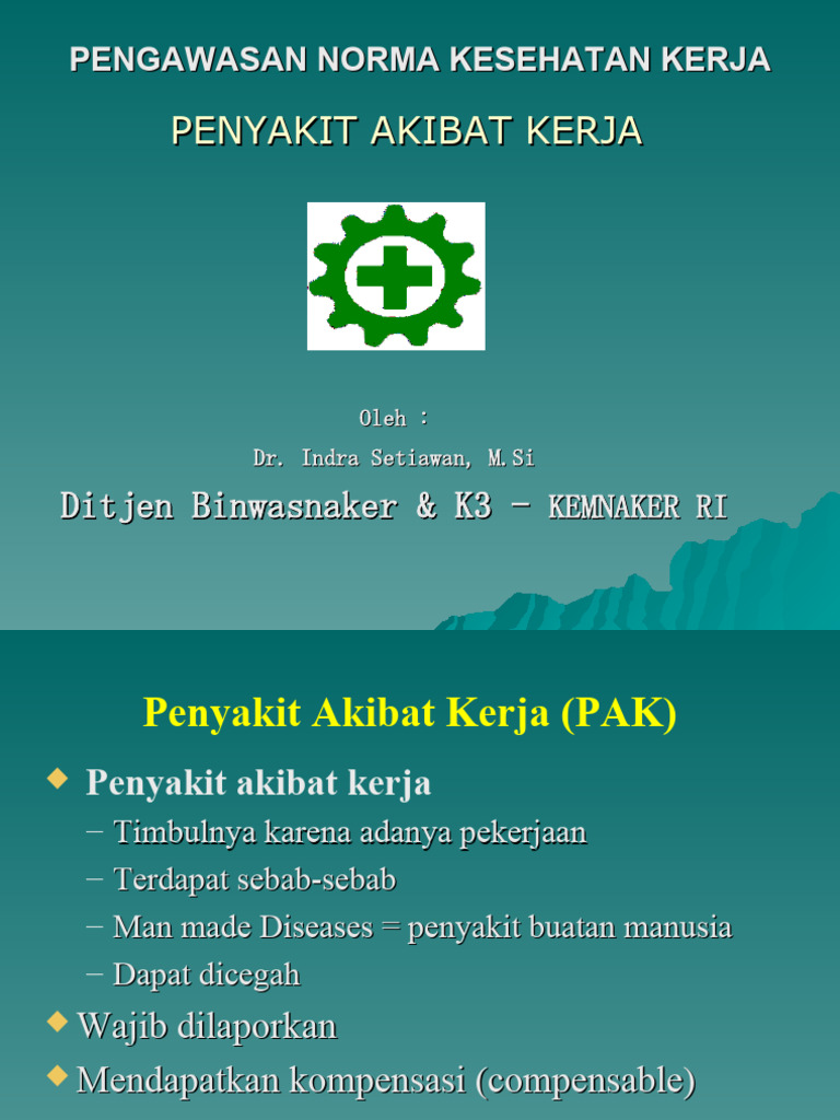 Penyakit Akibat Kerja Pak Pdf