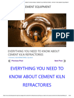 Everything You Need To Know About Cement Kiln Refractories - Infinity For Cement Equipment