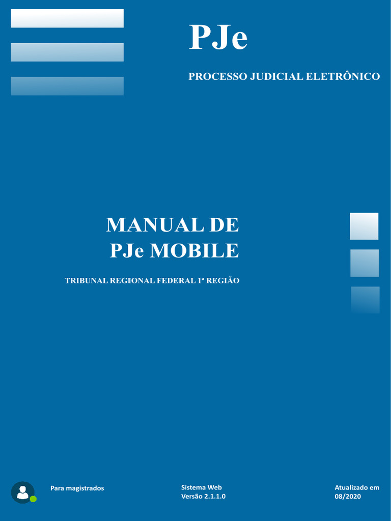 Manual do PJe Mobile para Magistrados | PDF | Aplicativo para celular ...