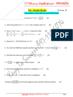 Complex Numbers Test