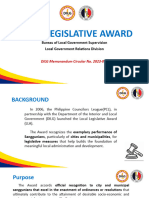 v2 Presentation DILG MC No. Local Legislative Awards