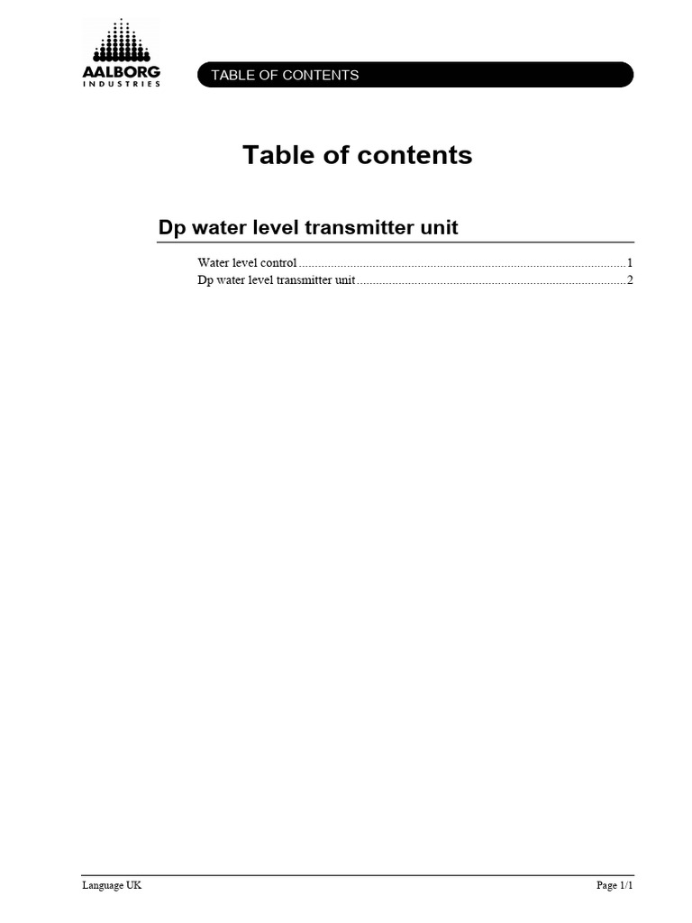 BOILER DP Transmitter Water Level PDF Pressure Measurement Valve
