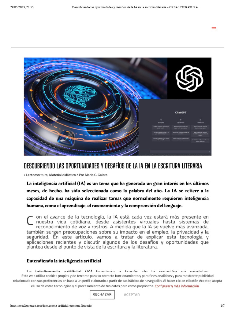 Descubriendo Las Oportunidades y Desafíos de La IA en La Escritura ...