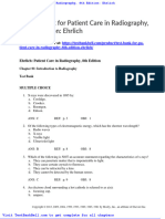 Test Bank For Patient Care in Radiography 8th Edition Ehrlich