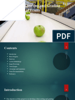 Autonomous Sorting and Grading of Fruits