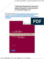 Framework For Marketing Management: Integrated Pharmasim Simulation Experience and Interpretive Simulations Card Group B Package, 4/E