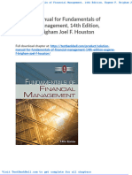 Solution Manual For Fundamentals of Financial Management 14th Edition Eugene F Brigham Joel F Houston