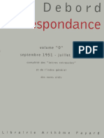 Debord Correspondance Vol 0 1951 1957