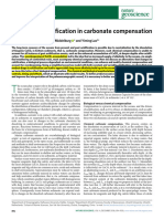 The Role of Calcification in Carbonate Compensation