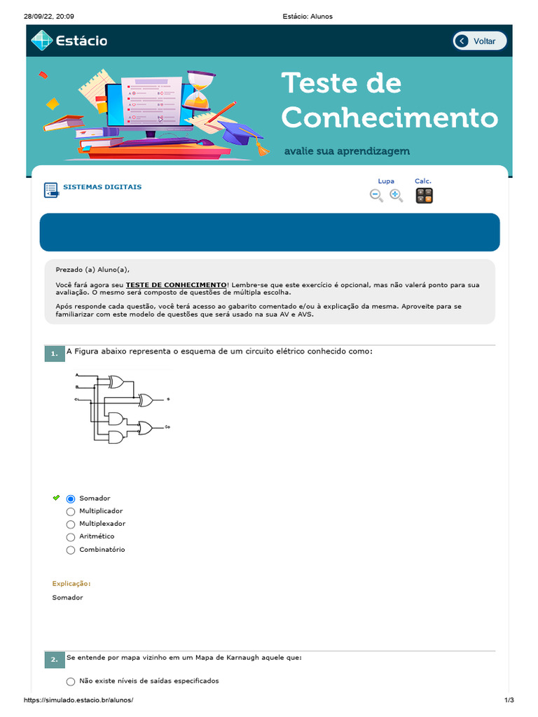 Teste de Conhecimento em Circuitos Elétricos | PDF | Eletrônicos ...