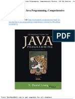 Test Bank For Introduction To Java Programming Comprehensive Version 9 e 9th Edition 0133050572