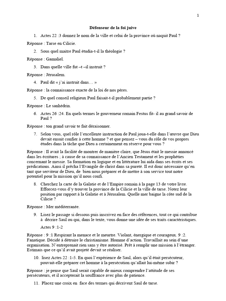 Conversion de Saul : De Tarse à Paul | PDF | Paul l'apôtre | Jésus