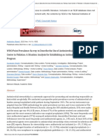 WHO Point Prevalence Survey To Describe The Use of Antimicrobials at A Tertiary Care Center in Pakistan - A Situation Analysis For Establishing An Antimicrobial Stewardship Program - PMC