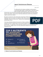 5 Nutrients To Support Autoimmune Disease