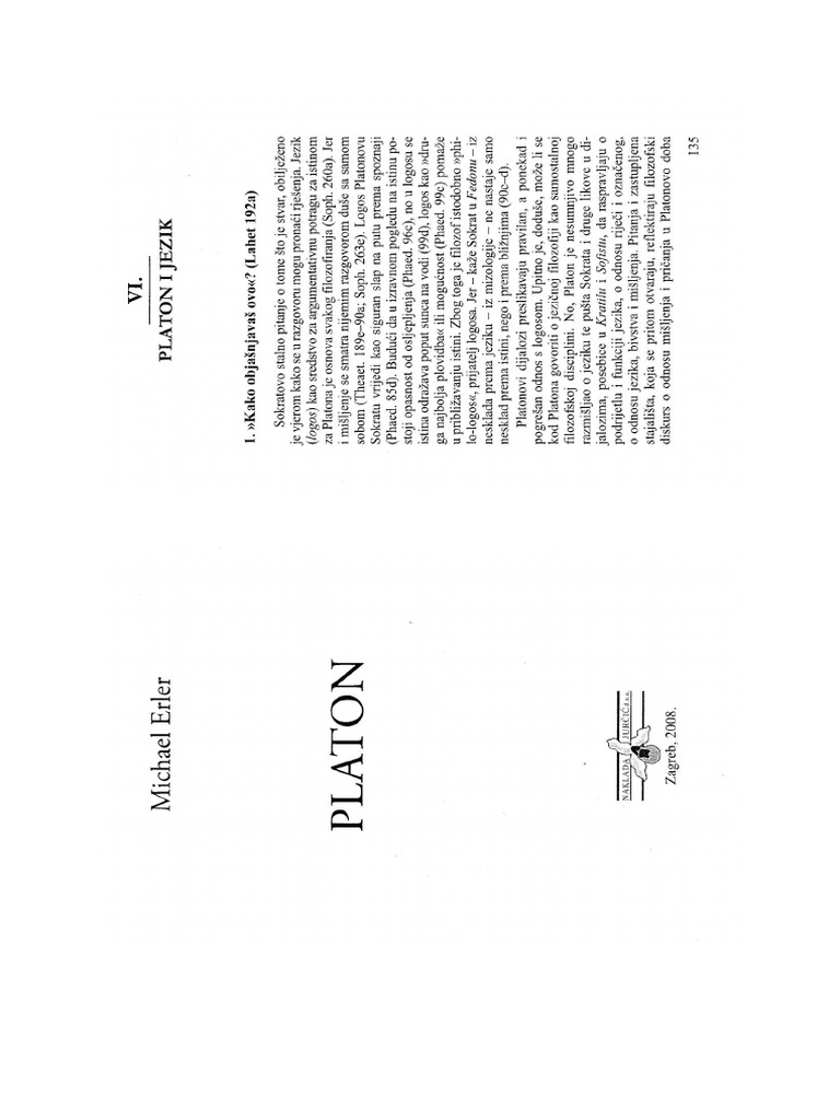 Erler, M. Platon, 6. Platon I Jezik PDF
