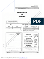 LG Lm240wu7-Sl-A1 24inch Wuxga Color TFT-LCD CCFL Backlight v1.0 2009 Datasheet