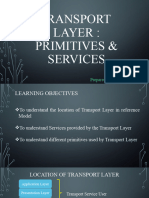 Transport Layer - Premitives