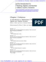 Solution Manual For Introduction To Mathematical Thinking Algebra and Number Systems Will J Gilbert Scott A Vanstone