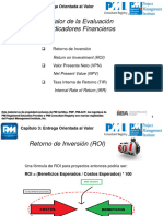 Valor Evaluacion Indicadores Finaciones Pmi