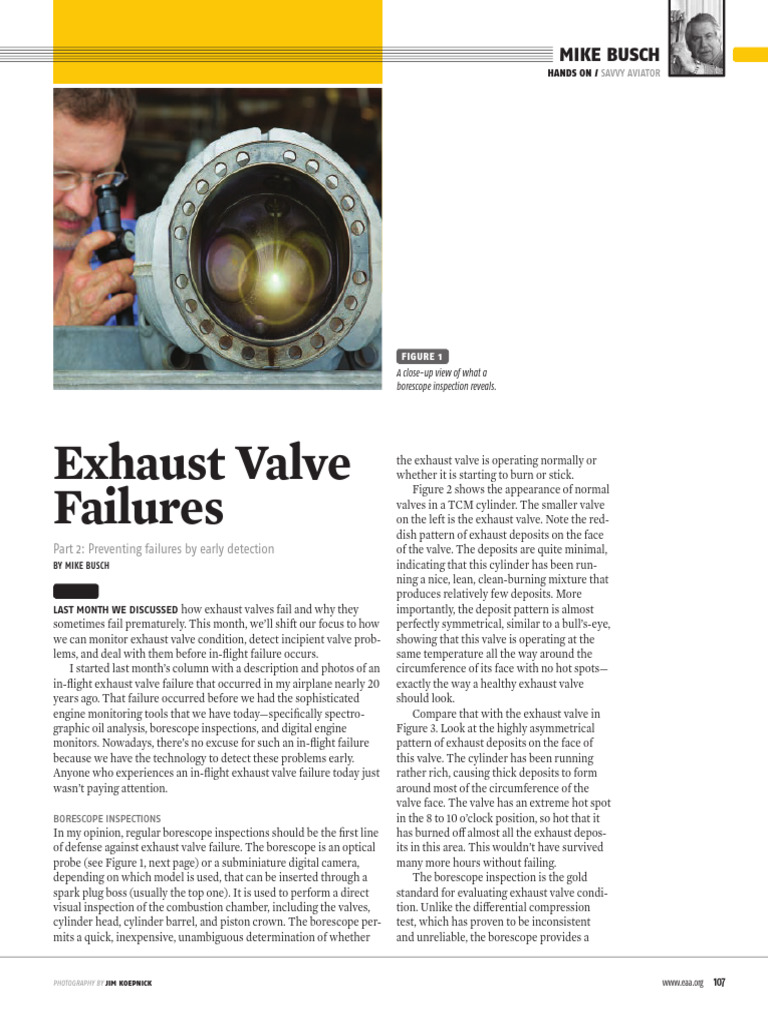 Exhaust Valve Failures PDF Headphones Piston