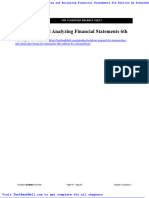 Solution Manual For Interpreting and Analyzing Financial Statements 6th Edition by Schoenebeck