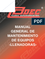 Manual General de Mantenimiento de Equipos - Llenadoras