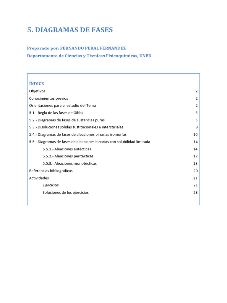 Diagramas de Fases de Aleaciones Metálicas | PDF | Fase (materia ...