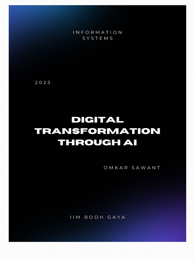 Digital Transformation Through AI | PDF