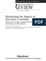 Maximising Impact of Coaching - Manchester Review 2001