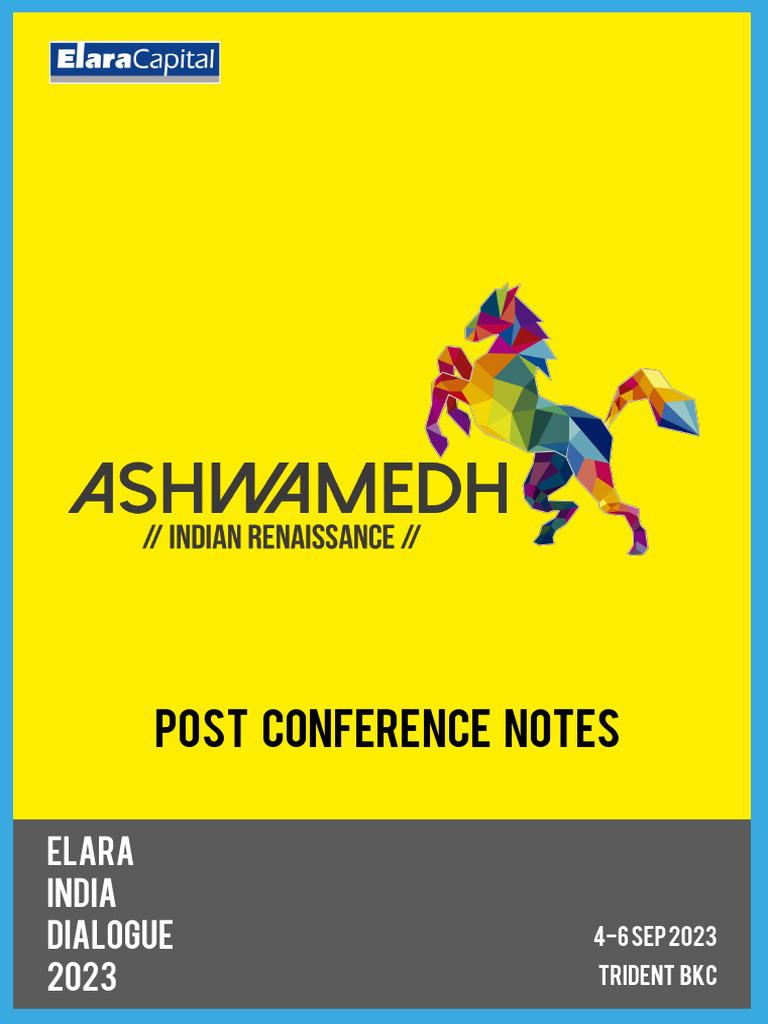 Ashwamedh - Elara Securities - 12 September 2023 | PDF | Economic Growth |  World Politics