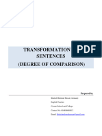 Degree of Comparison