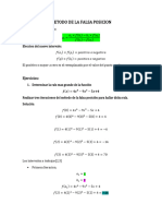 Metodo de La Falsa Posicion