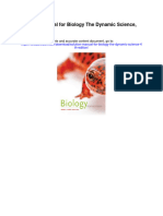 Solution Manual For Biology The Dynamic Science 4th Edition