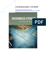 Solution Manual For Business Ethics 013142792x