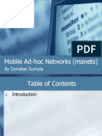 Mobile Ad-Hoc Networks (Manets)